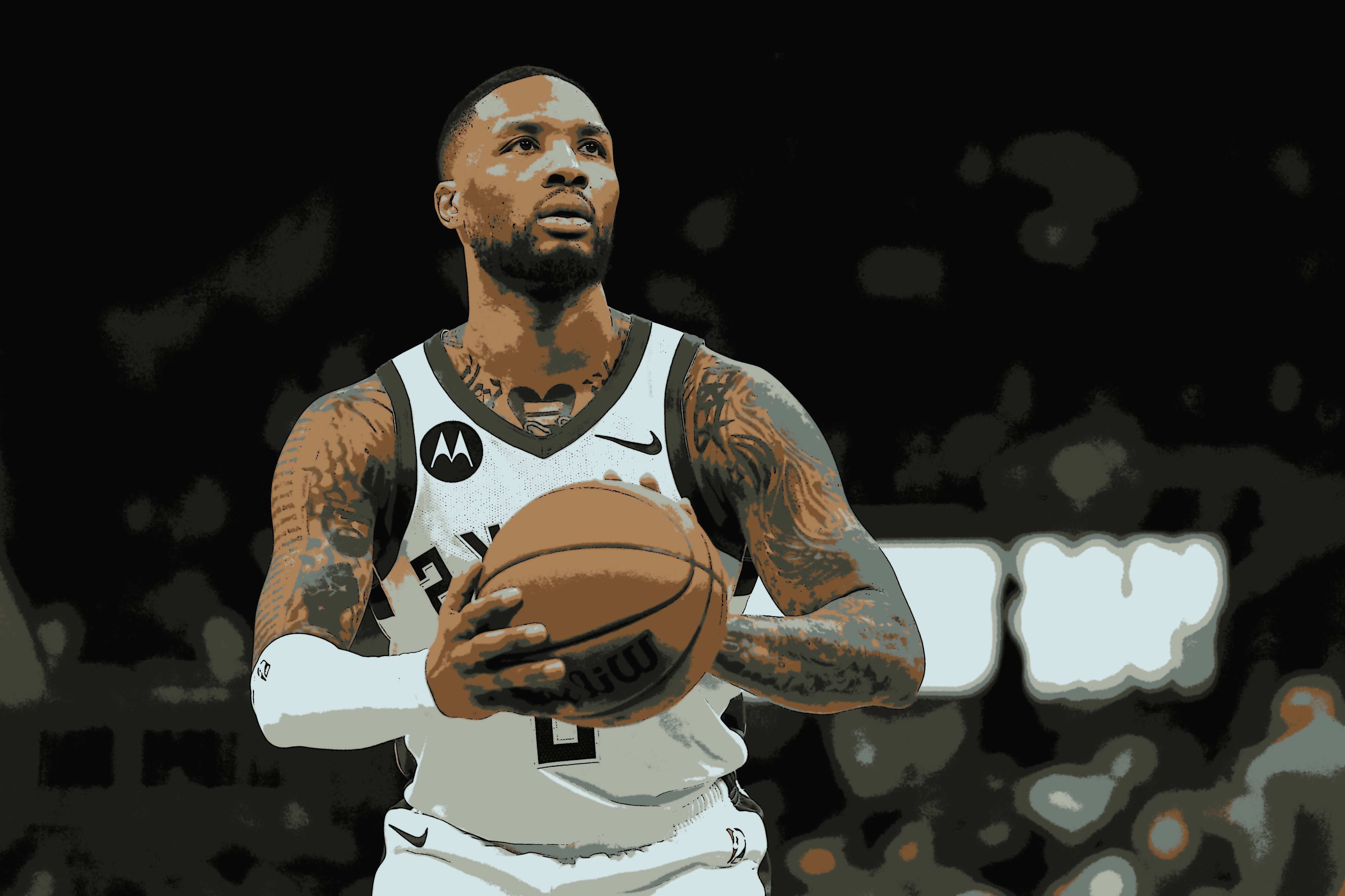 Damian Lillard, oyun sırasında Achilles yaralanması sonrasındaki...
