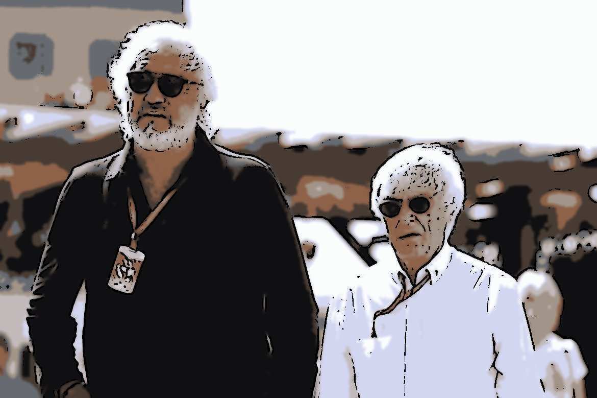 Bernie Ecclestone, Christian Horner ve Flavio Briatore,...