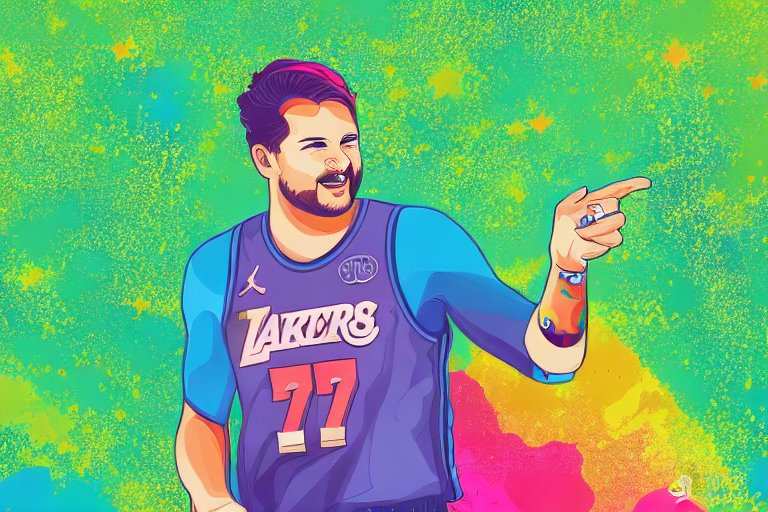 Luka Doncic rejoining Lakers after getting injury...